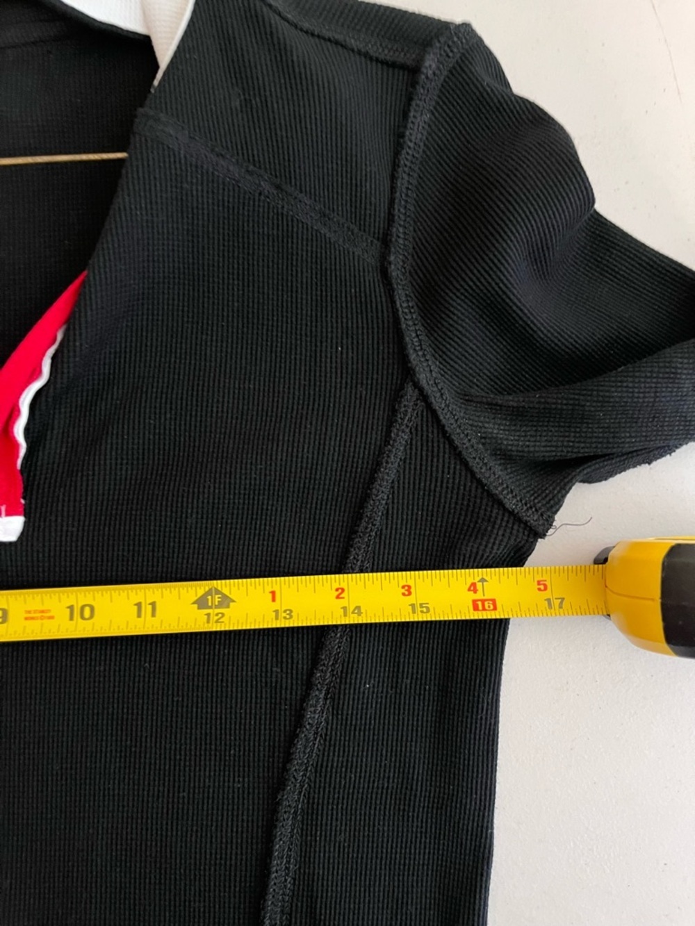 L-RL Ralph Lauren Active Sz S Gold Equestrian Y2K Long-Sleeve Pull-Over Top - Picture 11 of 13